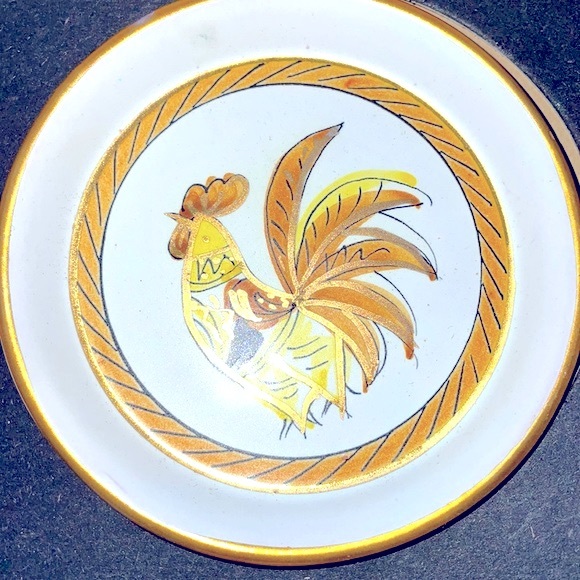 Handmade in Italy Complete Artisan Signed  Coaster Set New in Original Box - Picture 9 of 10